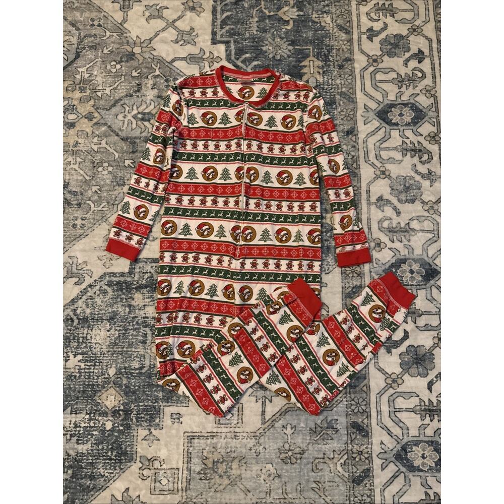 Buc-ees Unisex Adult Sz S Pajama Lounge Beaver Print Christmas Holiday Thermal